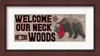 Framed Warm in the Wilderness Welcome Sign