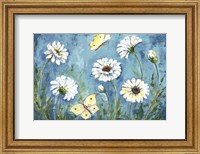 Framed Daisies and Butterfly Meadow