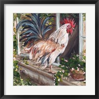 Framed French Country Rooster