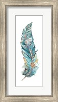 Framed Tribal Feather Single III