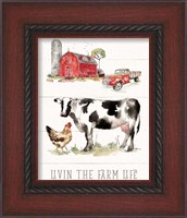 Framed 'Country Life III' border=