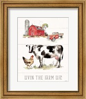 Framed 'Country Life III' border=