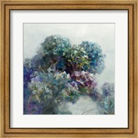 Framed Abstract Hydrangea