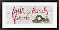 Framed Christmas Holiday - Faith Family Friends