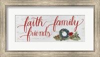 Framed Christmas Holiday - Faith Family Friends