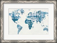 Framed Kanari Map Indigo