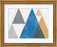 Framed Mod Triangles I Gray Crop