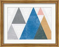 Framed Mod Triangles I Gray Crop