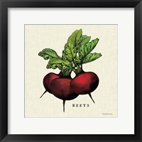 Framed Linen Vegetable I v2