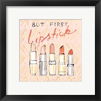 Framed 'Geo Beauty and Sass II - Lipstick First' border=