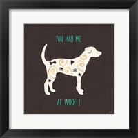 Otomi Dogs IV Dark Framed Print