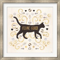 Framed Otomi Cats II Neutral