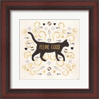 Framed Otomi Cats II Neutral