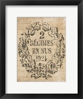 Letter Crest II Vintage v2 Framed Print