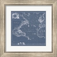Framed Mar del Nort Blueprint