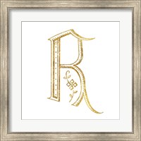 Framed French Sewing Letter R