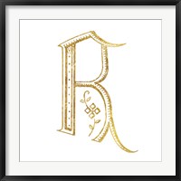 Framed French Sewing Letter R