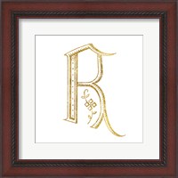 Framed French Sewing Letter R