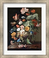 Framed Rachel Ruysch, Still-Life with Flowers