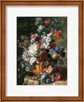Framed Jan van Huysum, Bouquet of Flowers in an Urn