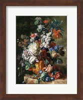 Framed Jan van Huysum, Bouquet of Flowers in an Urn