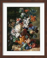 Framed Jan van Huysum, Bouquet of Flowers in an Urn