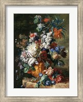 Framed Jan van Huysum, Bouquet of Flowers in an Urn