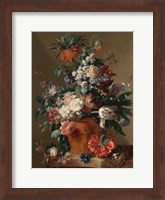 Framed Jan van Huysum, Vase of Flowers