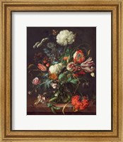 Framed Jan Davidsz de Heem, Vase of Flowers