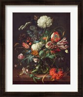Framed Jan Davidsz de Heem, Vase of Flowers