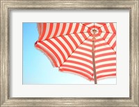 Framed Beach Umbrella and Sky