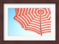 Framed Beach Umbrella and Sky