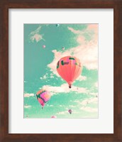 Framed Colorful Hot Air Balloons