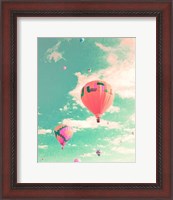 Framed Colorful Hot Air Balloons