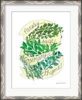 Framed Parsley Sage Rosemary Thyme