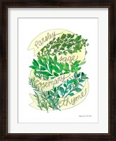 Framed Parsley Sage Rosemary Thyme