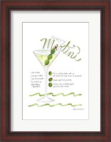 Framed Dirty Martini