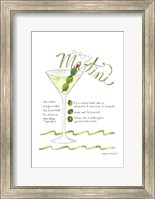 Framed Dirty Martini