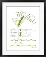 Framed Dirty Martini