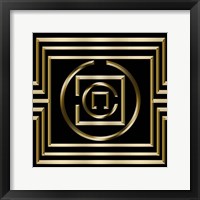 Framed 'Gold Deco 1' border=