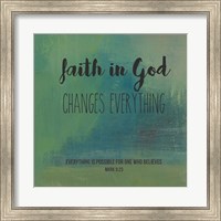 Framed Faith in God