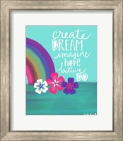 Framed Create Dream