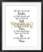 Framed Teacher Prayer