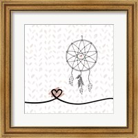 Framed Dream Catcher Hearts and Pattern
