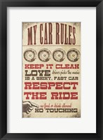 Framed My Car Rules