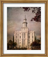 Framed LDS St. George Temple