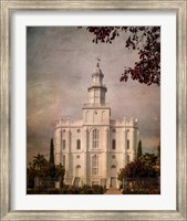 Framed LDS St. George Temple