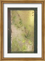 Framed Bamboo Behind Frosted Glass