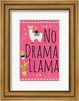 Framed No Drama Llama