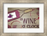 Framed Wine O' Clock